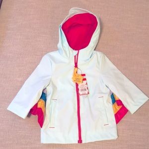 Brand new Cat and Jack raincoat with rainbow wings